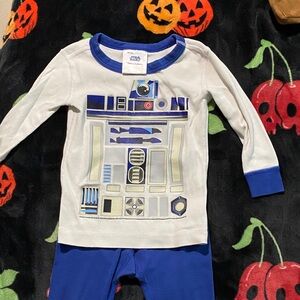 Hanna Andersson Blue and White Kids Matching Set